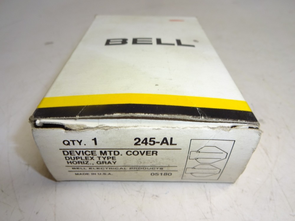 BELL 245-AL FLUSH DUPLEX COVER PLATE