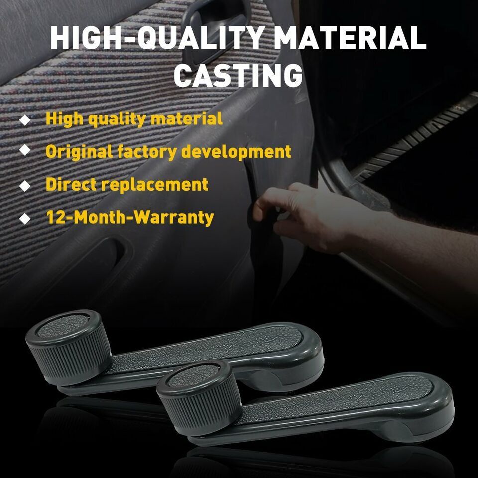 PAIR Window Crank Lever Handle GRAY FOR Toyota Tacoma T100 Pickup Corolla