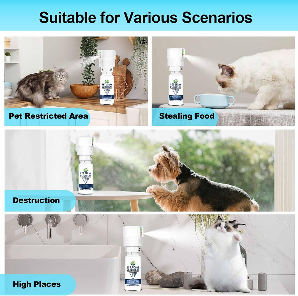 Cat Spray Deterrent System, Automatic Cat Deterrent Spray, Motion Activated Pet