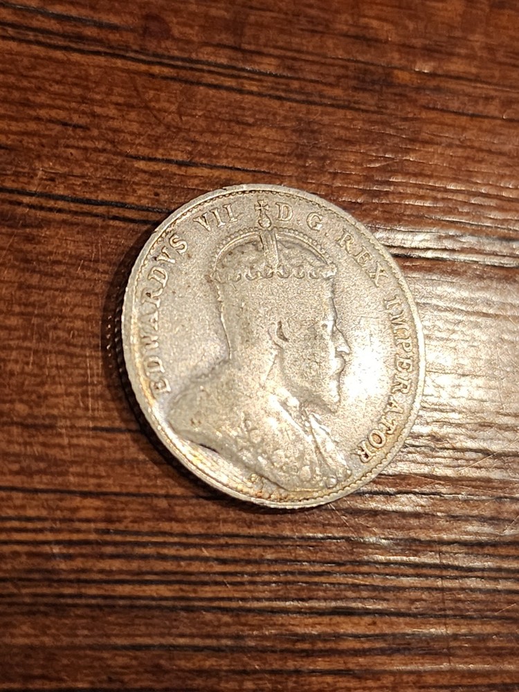 1905 Canada 10 Cents Silver Coin