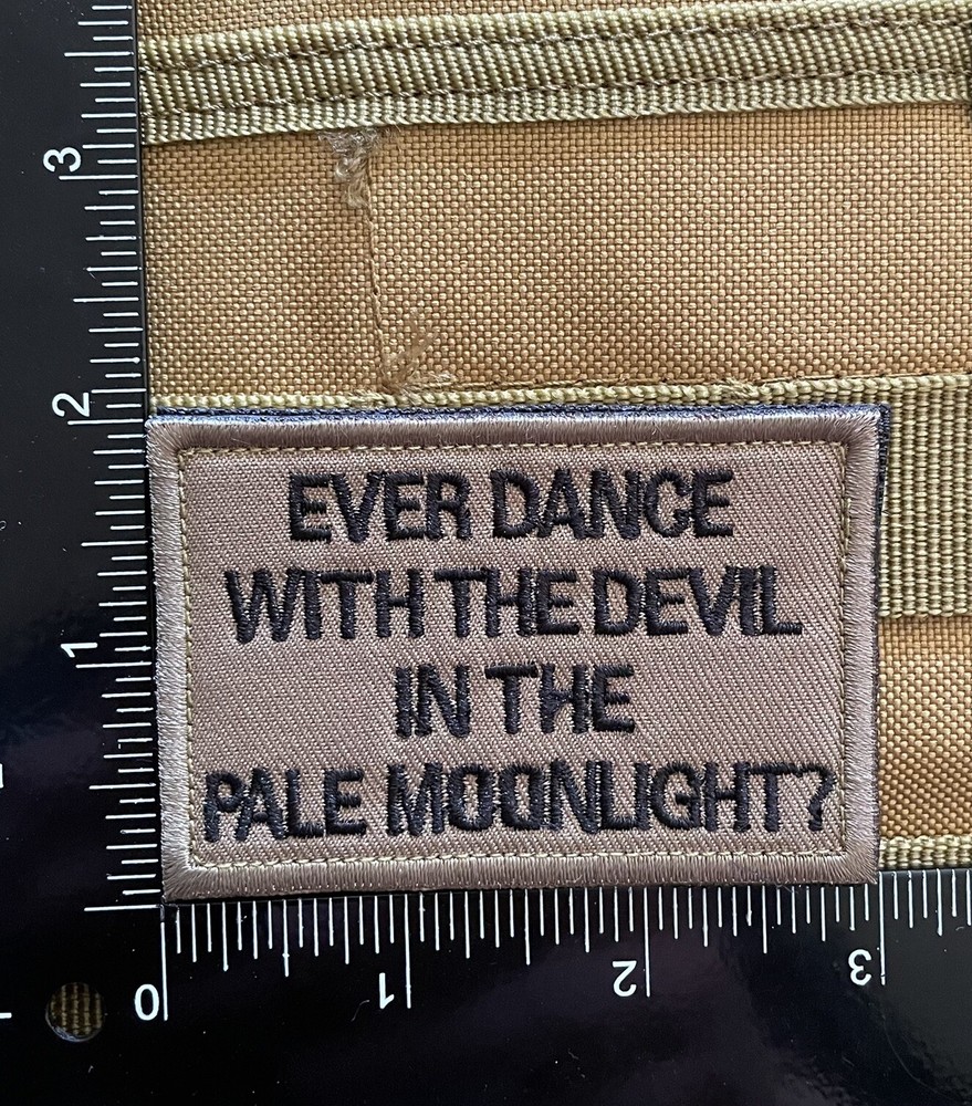 Dance With Devil Joker Quote Funny Tactical Warfighter Morale Patch Hook Loop