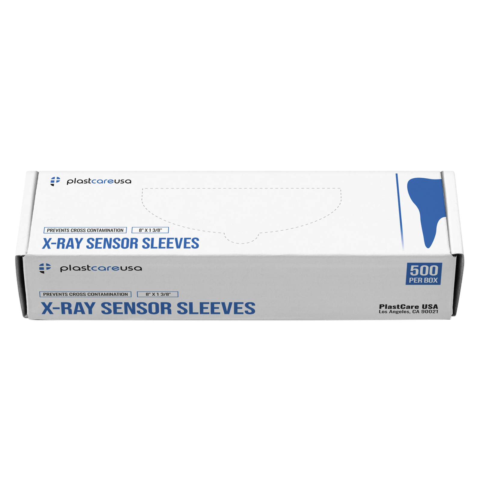 500 Disposable Plastic Digital X-Ray Sensor Cover Barrier Sleeves (8" x 1 3/8")