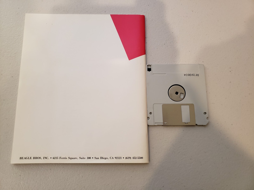 Beagle Bros Software TimeOut SuperFonts for Apple IIgs includes manual and disk