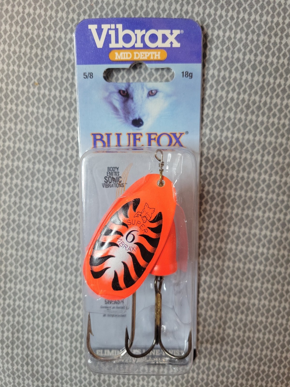 Blue Fox Classic Vibrax Spinner, 5/8-Ounce, Red Ti