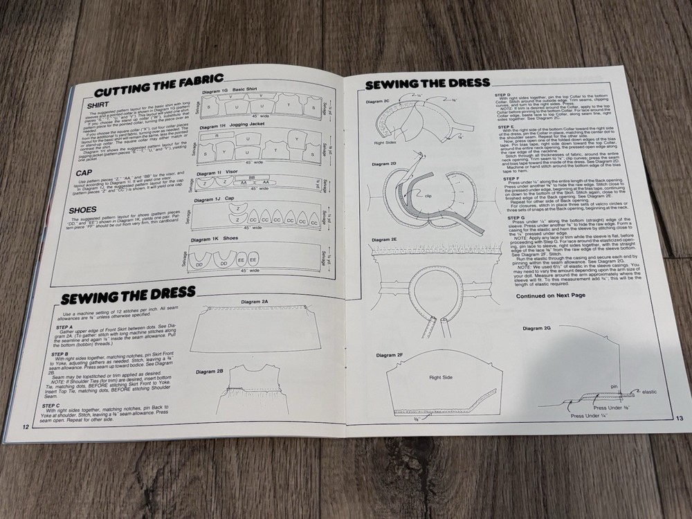 1984 cabbage patch kids designer clothes book with patterns For Sewing
