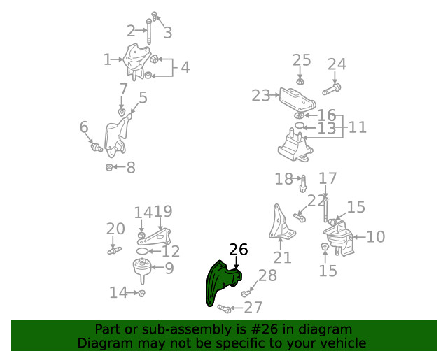 Genuine GM Support Brace 25628604
