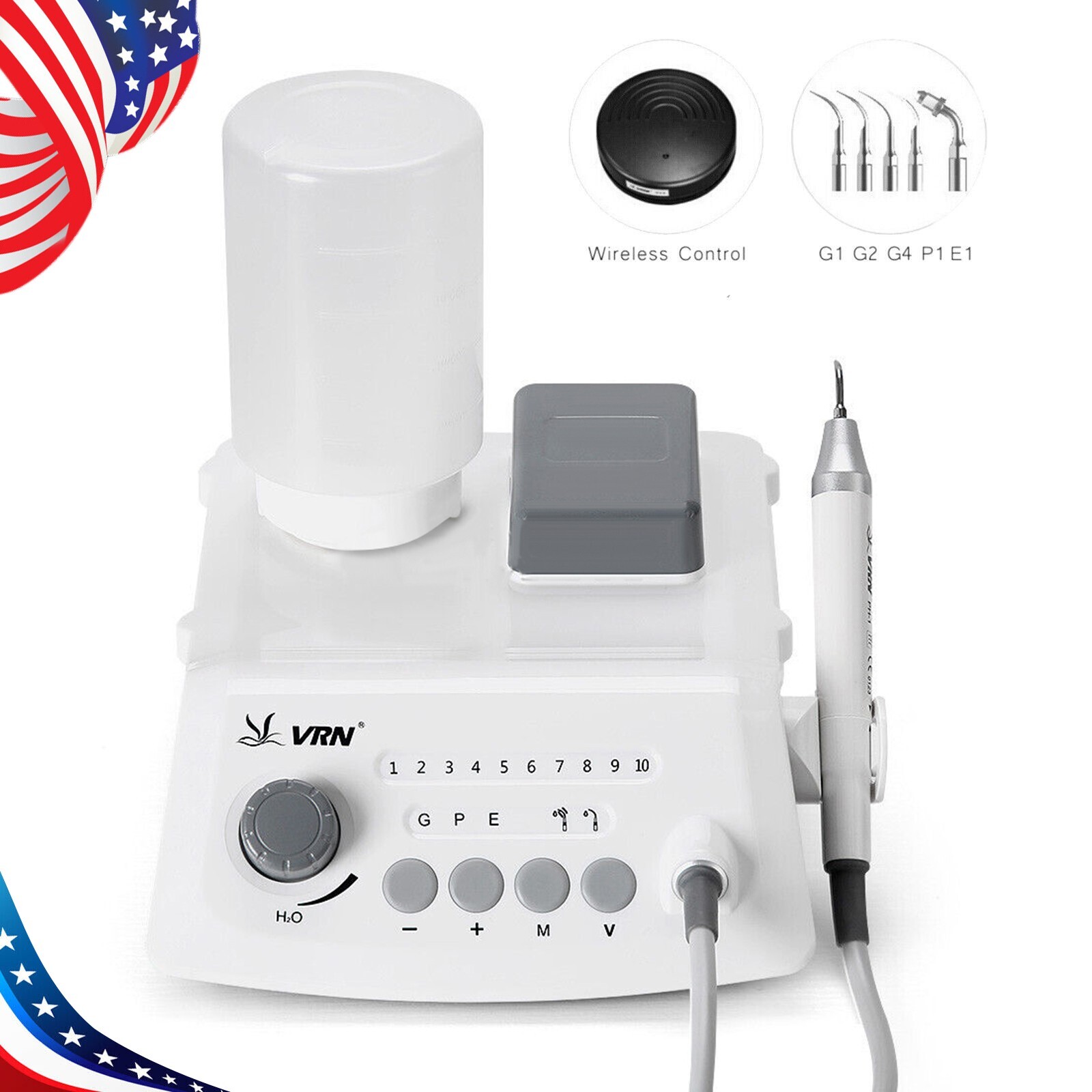 LED Dental Ultrasonic Piezo Scaler Handpiece Bottles Fit EMS Cavitron VRN-A8 US