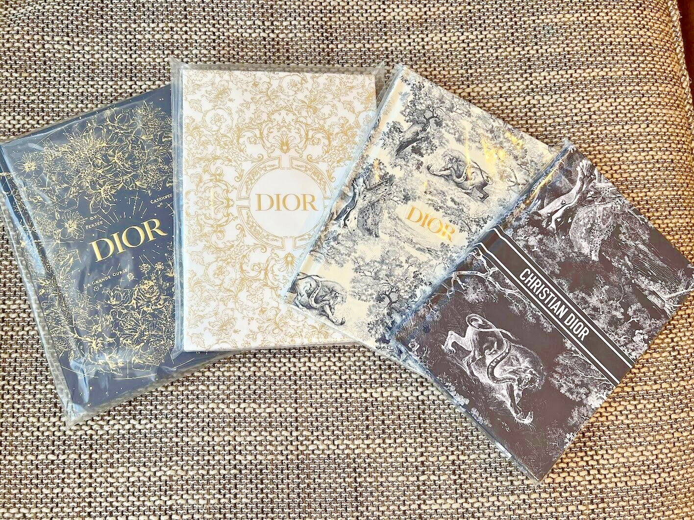 Christian Dior Notebook a set of 4 NEW Authentic Journal novelty