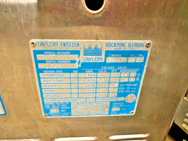 Taylor Soft Serve Machine