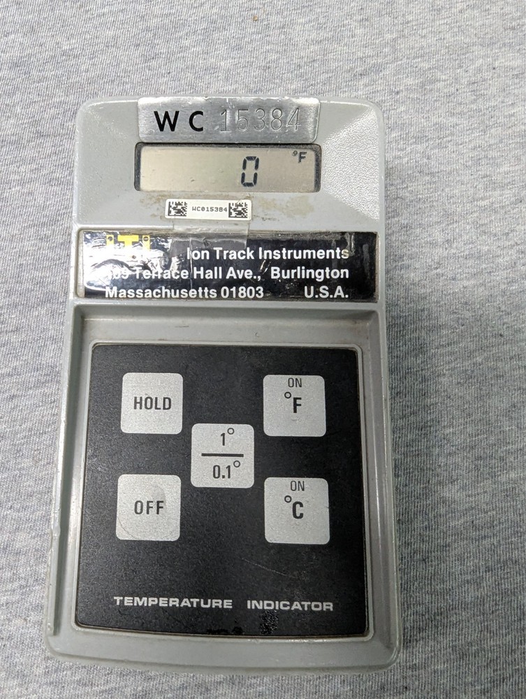Ion Track Instruments Temperature Indicator - Surplus From Nuclear Plant