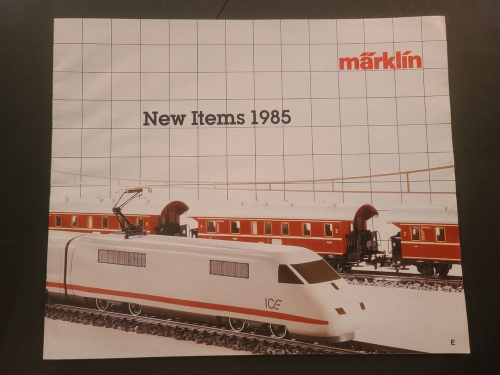 1985 Marklin New Items Model Train 27 Page Catalog