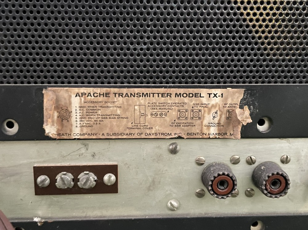 Vintage Heathkit TX-1 Apache Tube Ham Radio Transmitter #1