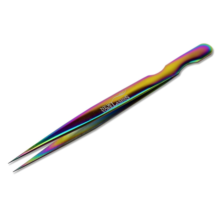 Eyelash Extensions Rainbow Multi-Color Tweezers