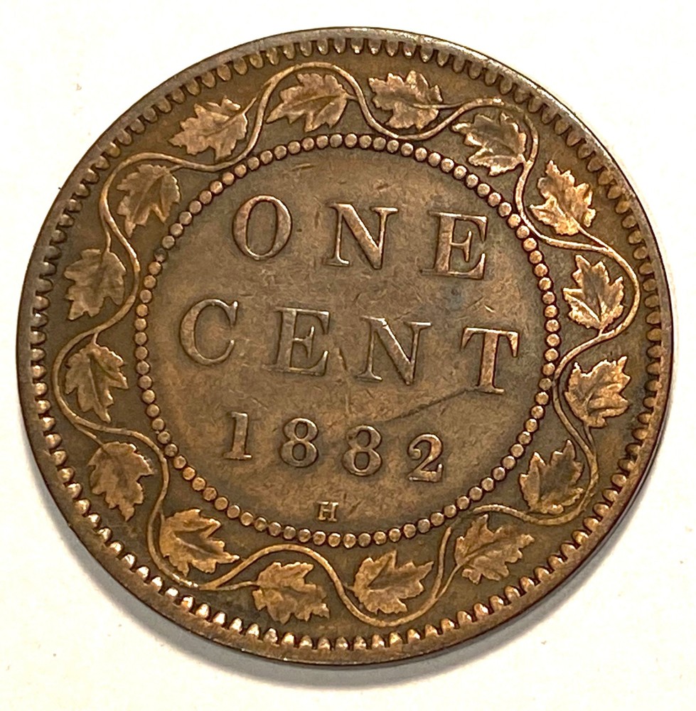 1882 H Canada Large Cent Higher Grade #1