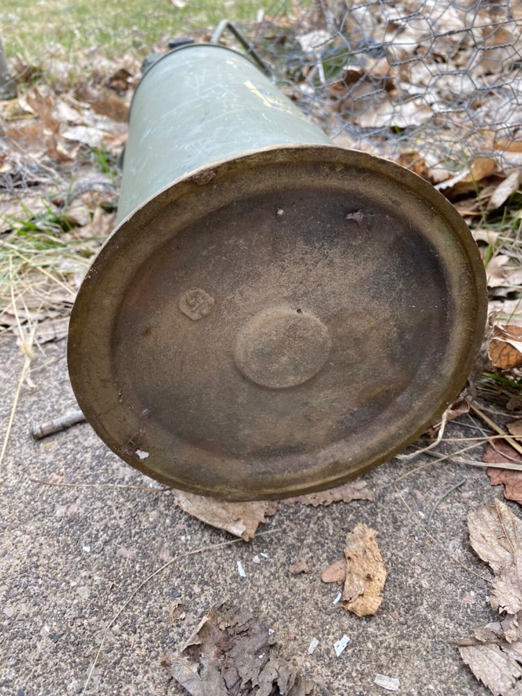 RARE ORIGINAL WWII US ARMY HAND PUMP HALFTRACK, TANK, JEEP WATER EXTINGUISHER