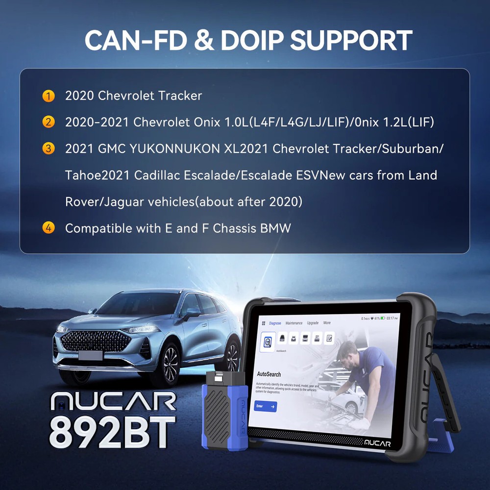 MUCAR 892BT All System Bidirectional Car OBD2 Scanner Diagnostic Scan Tool