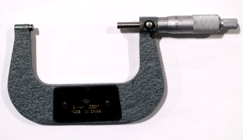 3-4" OUTSIDE MICROMETER , 0.0001" GRADUATION *SHELF*
