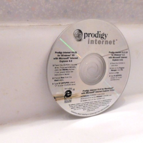 5 Vintage Prodigy Internet CDs
