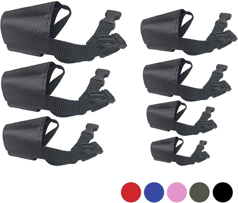 Dog Muzzles Suit - 7PCS Dog Muzzles Adjustable Quick Fit Pet Muzzle Prevent from