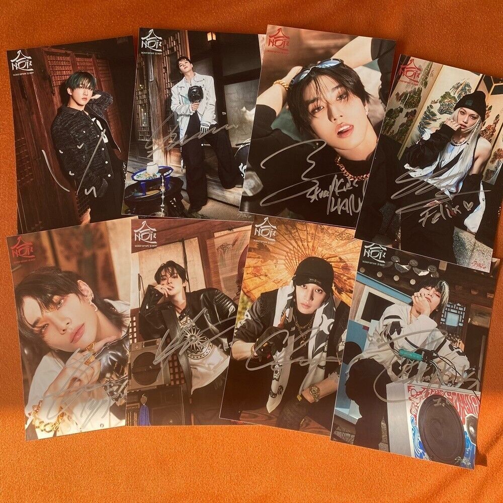 2024 STRAY KIDS 合 HOP WALKING ON WATER AUTOGRAPHED SIGNED PHOTO 4*6 A