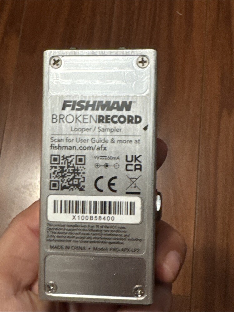 Fishman AFX Broken Record Mini Looper/Sampler Pedal Untested