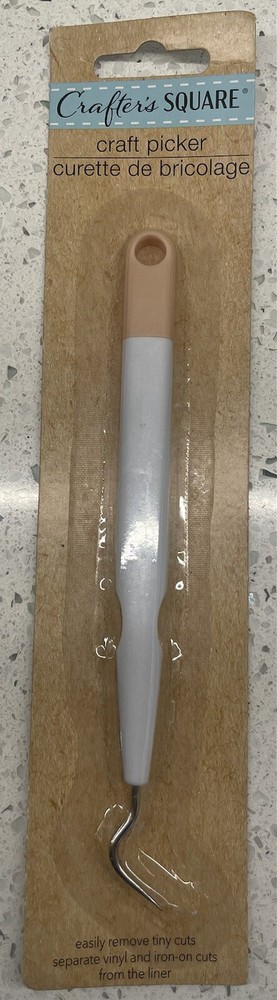 Craft Picker WHITE Crafter's Square Easily Remove Tiny Cuts From The Liner 7"(J)