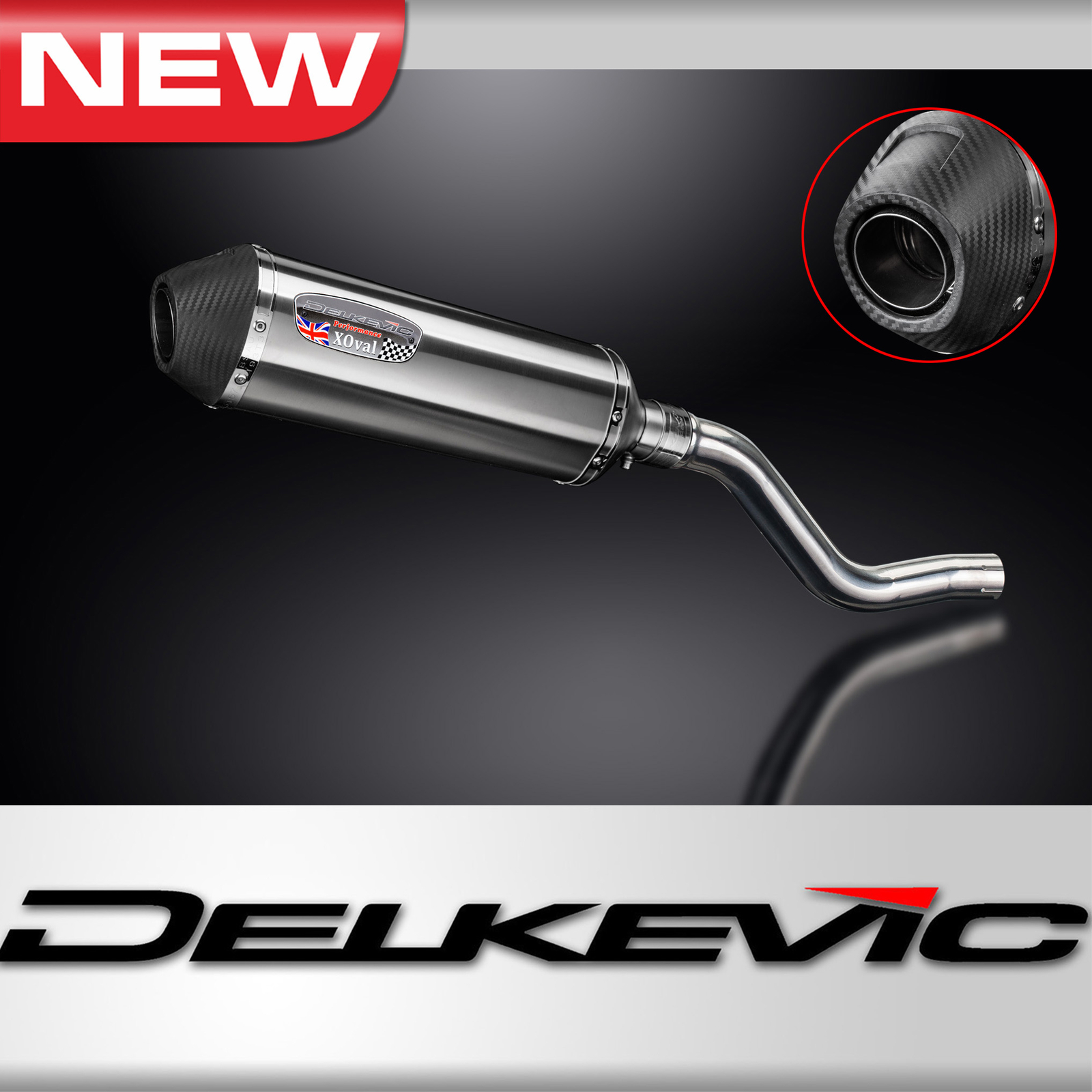 Kawasaki KLR650E 08-18 KLR650 22-24 13.5" X-Oval Stainless Exhaust Muffler Kit