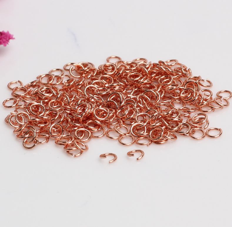 20Pcs DIY 18K Gold Filled Brass Open Jump Rings Jewelry Making Findings PE30