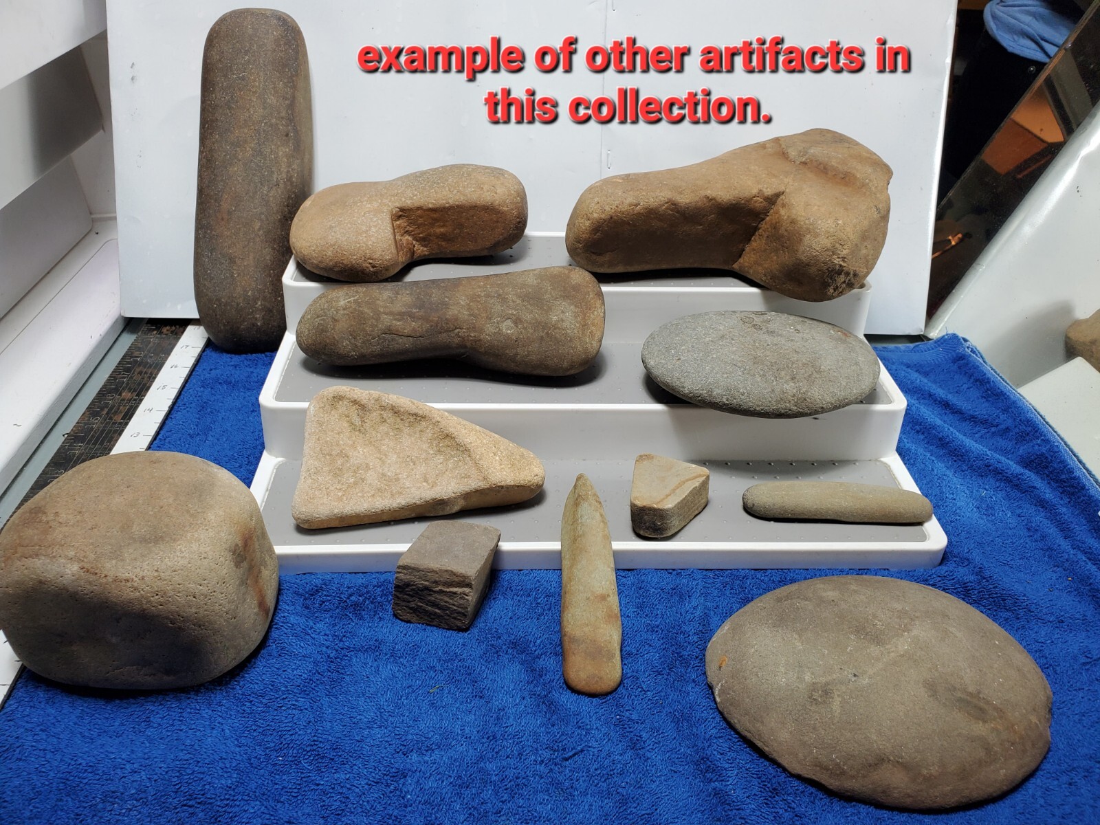 Celt Artifact 7" Indian Hardstone Club Polished Native Stone Tool Pennsylvania?