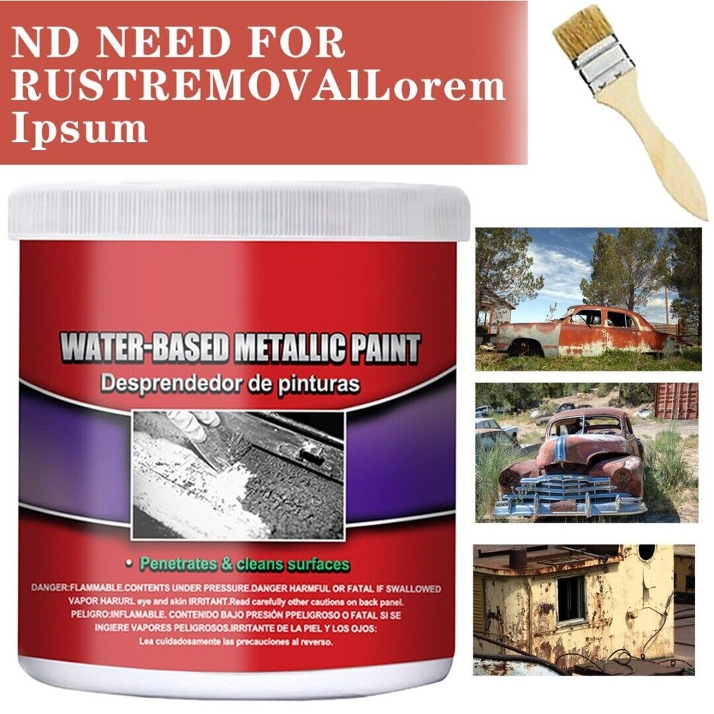 3Pcs Multifunctional Rust Removal Rust Converter Water-Based Primer for Metal US