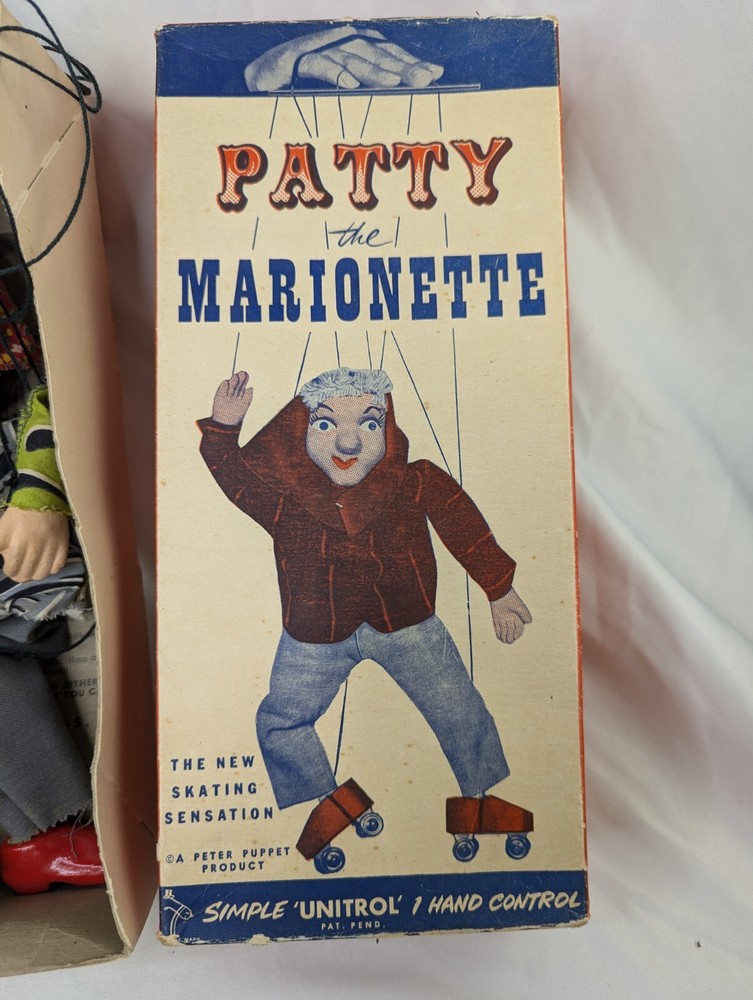 Patty the Marionette Peter Puppet Doll Box
