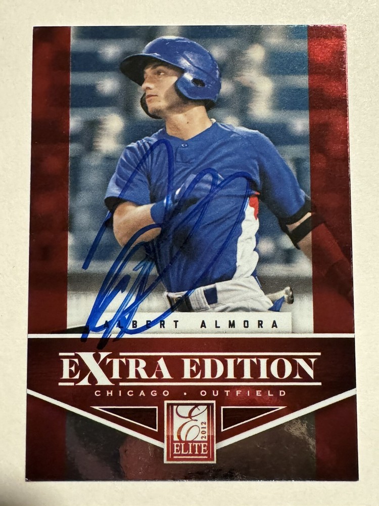 2012 PANINI EXTRA EDITION ALBERT ALMORA IP SIGNED CARD