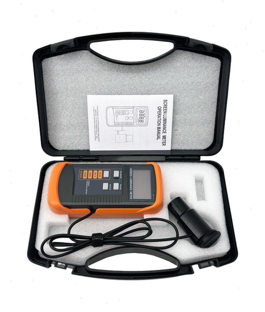 Handheld Screen Luminance Meter with Range 0.01-39990cd/m² Peak Value Latching