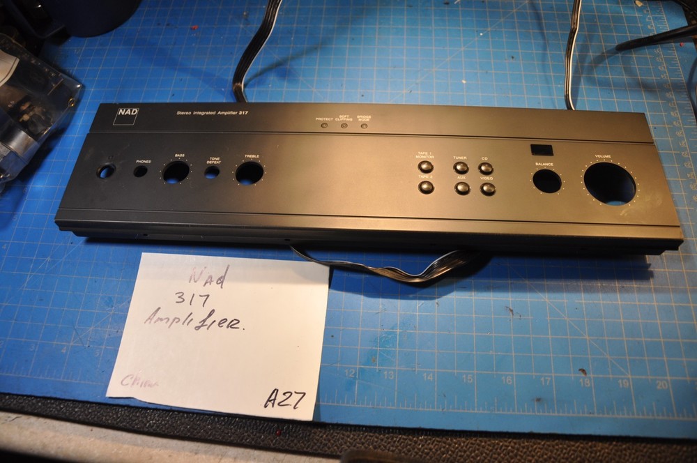 NAD 317 Integrated Amplifier Replacement Parts Front Face Plate Panel