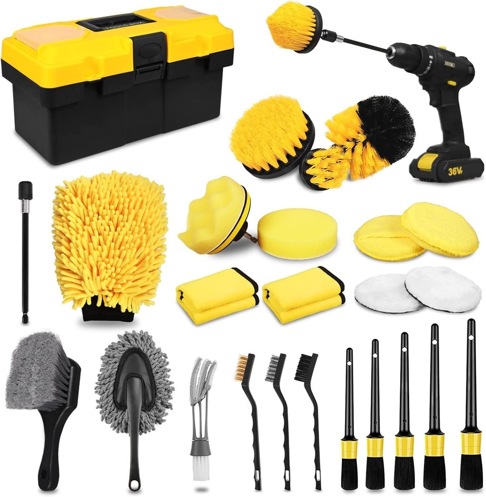 Professional Car Detailing Brush Set
