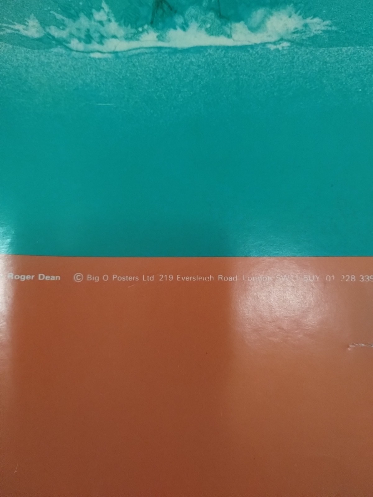 RARE 1973 Fish Yessongs 4 Roger Dean Cover Art Big-O Poster England Psychedelic