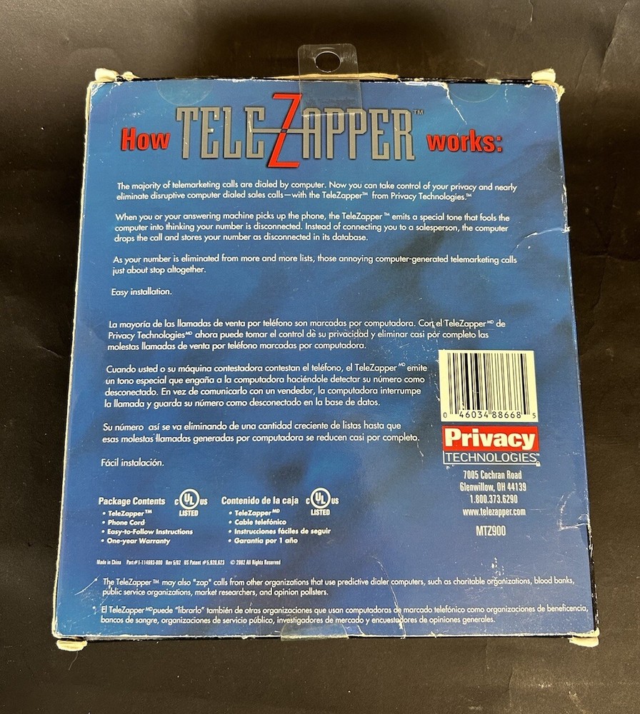 TeleZapper by Privacy Technologies Keeps Telemarketers Away