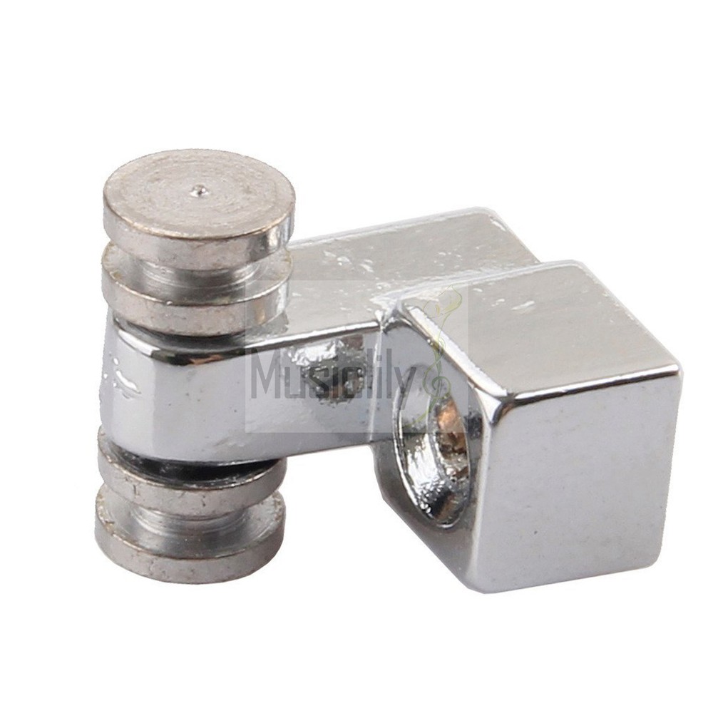 Musiclily 4Pcs Chrome Metal Roller Guitar String Tree String Guide Retainer New