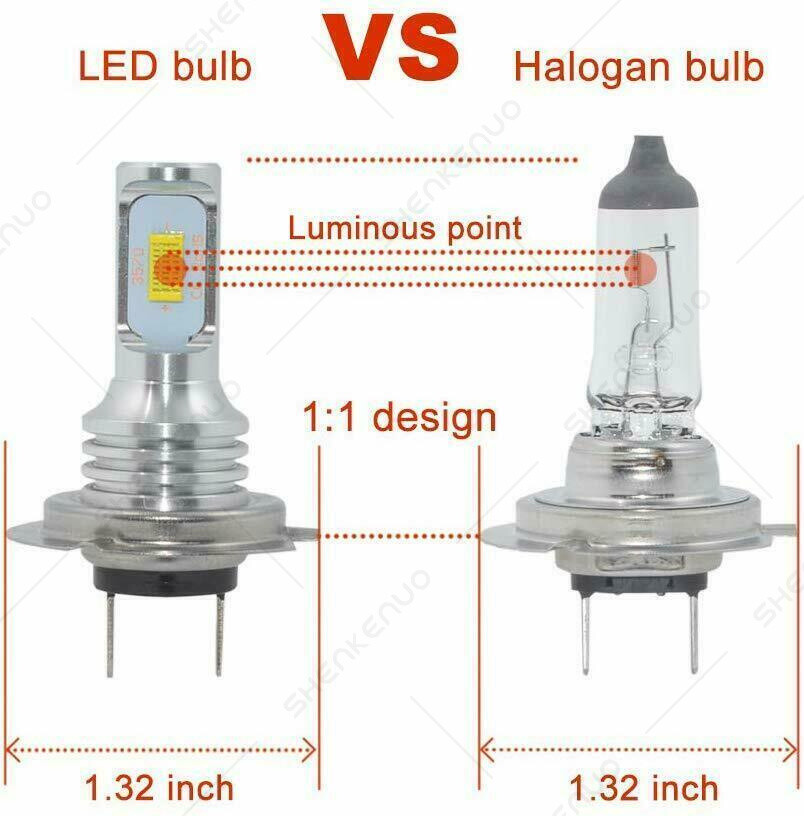 For Can-Am Spyder RS-S SE5 2012-2014 2015 2016 LED Headlight 8000K 100W 2x Bulbs