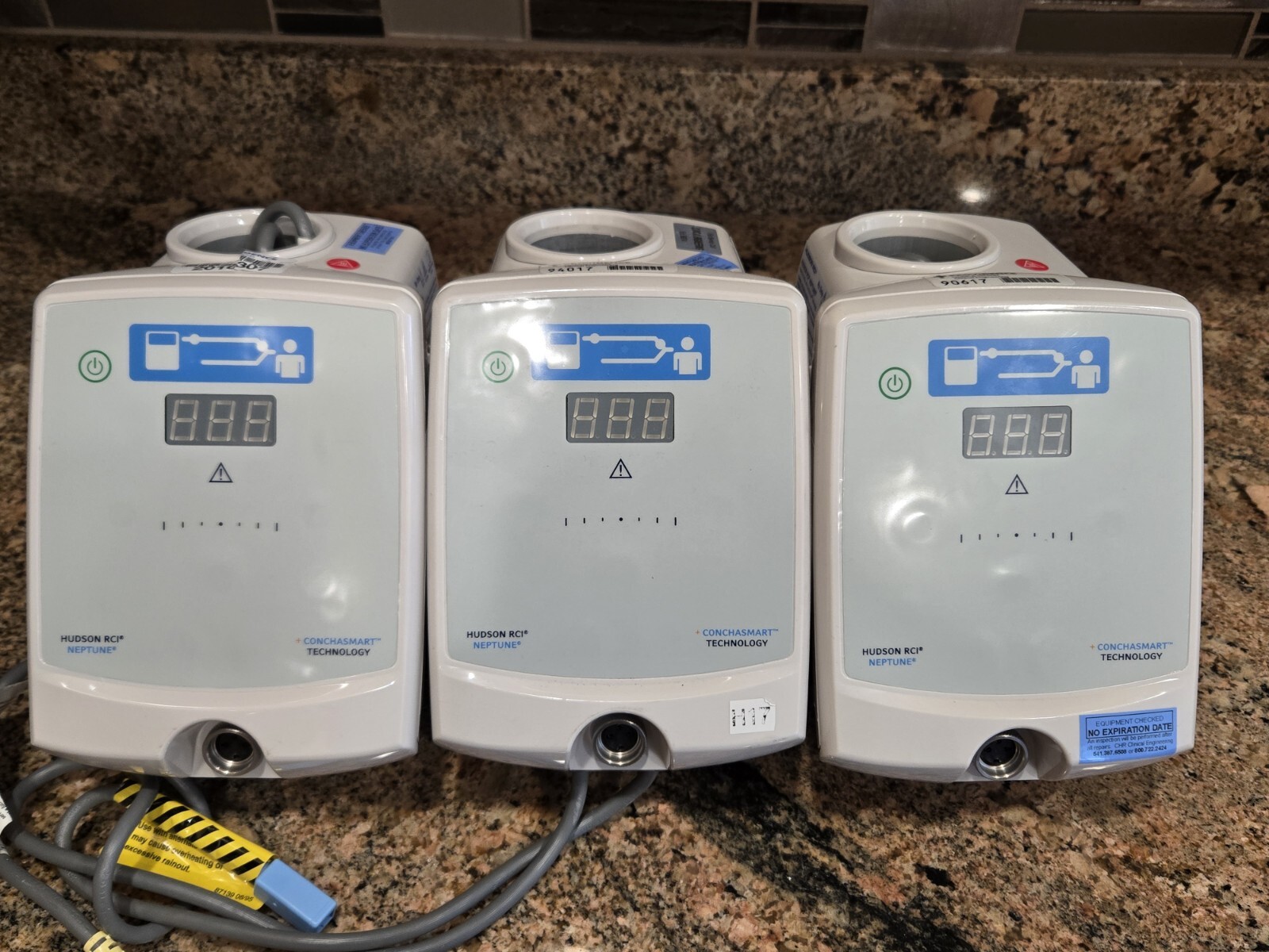 Hudson RCI Neptune ConchaSmart technologyHeated Humidifier 425- (lot of 3 units)