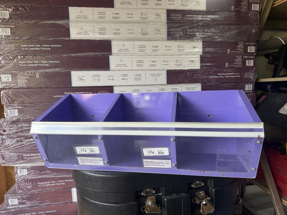 store display shelf container wall mounting clear front open Hanging Container