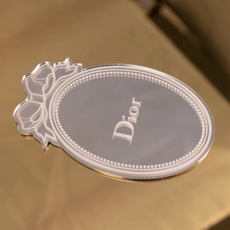 Dior Classic Bow-Adorned Oval Mirror Compact New in box