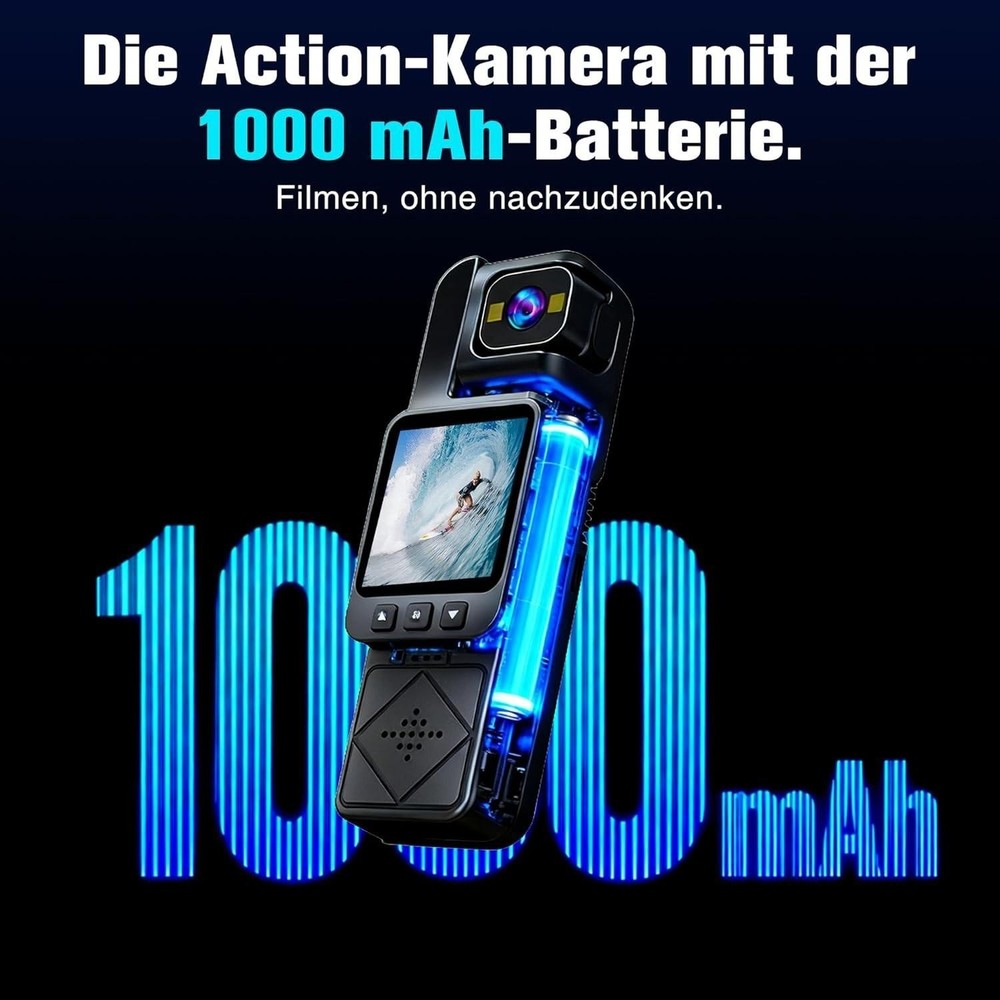 Mini Body Camera Body Action Vlogging Pocket Camera Image Stabilization