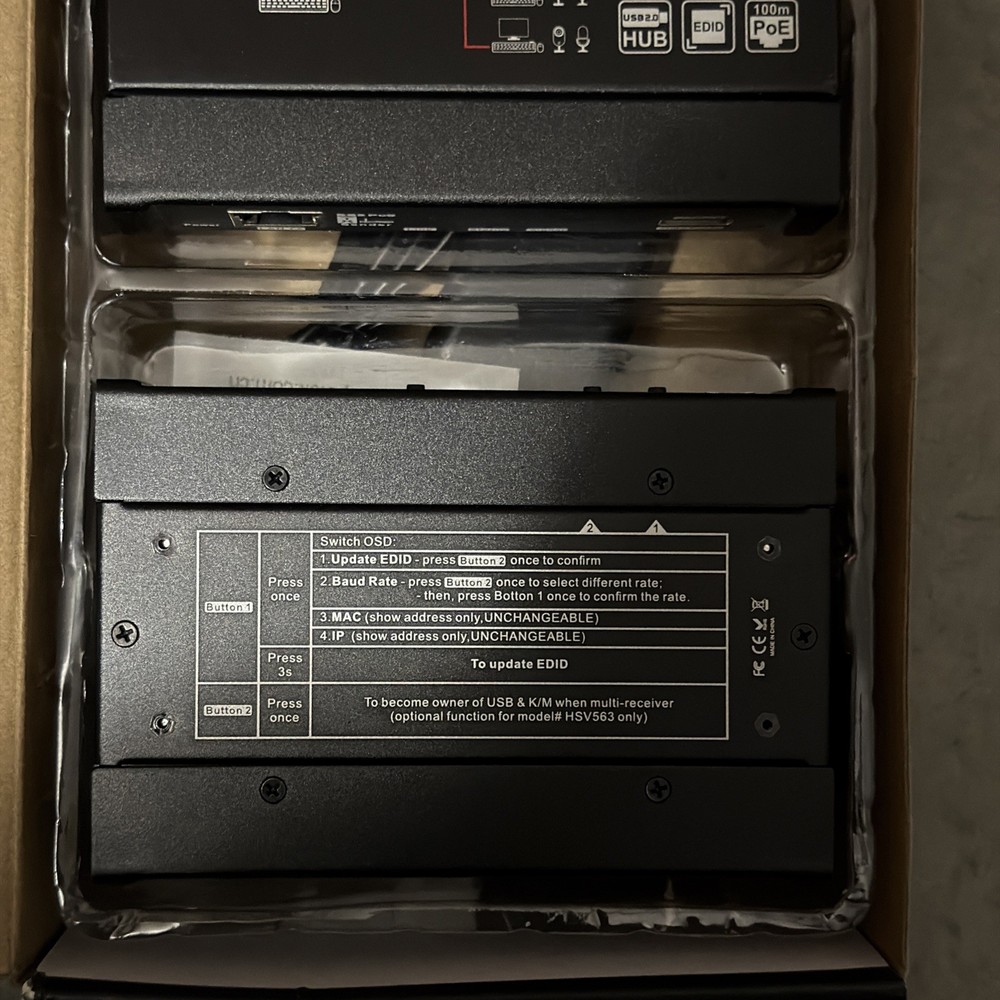 Basicolor 4k Hdmi Kvm Usb Extender, Kvm Extender Over Ip Over Ethernet Cat5e