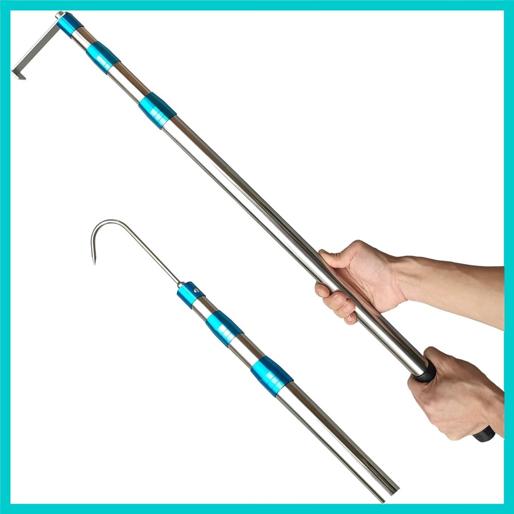 Versatile Cargo Grabber - 6.3 Ft Heavy Duty  Tool with Hooks for Easy Use