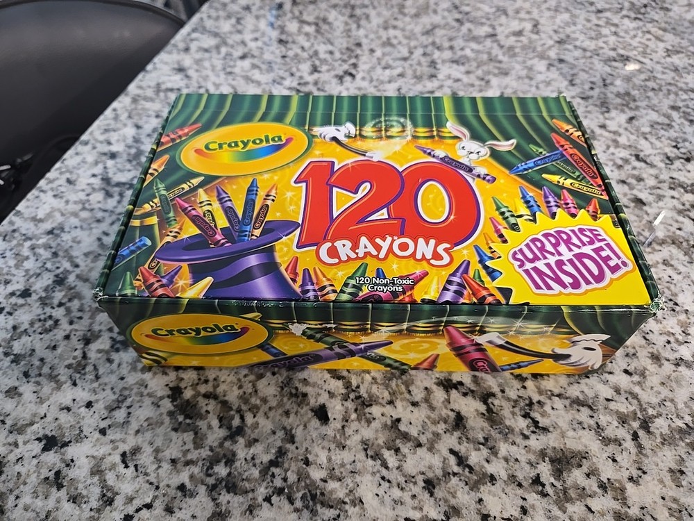 (2) NEW 2006 Crayola Crayons 48 Count Box Binney & Smith Red Sharpener And Box