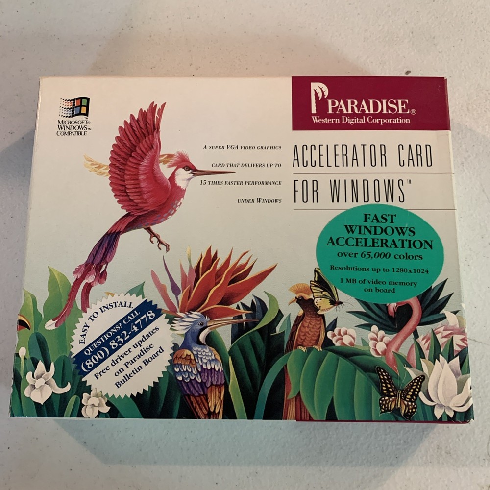 Vintage Paradise Accelerator Card For Windows