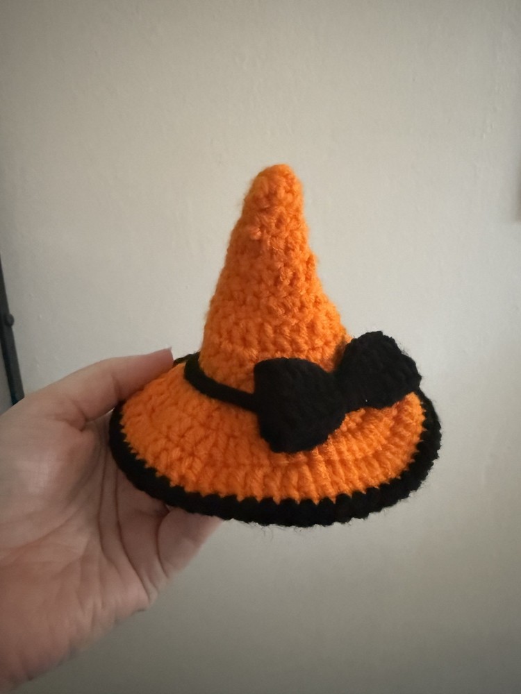 Handmade Crochet Labubu Witch Hat (NO DOLL)