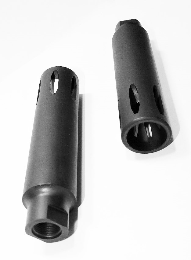 Muzzle Brake / Device, XM177 STYLE, VIETNAM ERA, 4.34" L., 1/2-28, MADE IN USA!