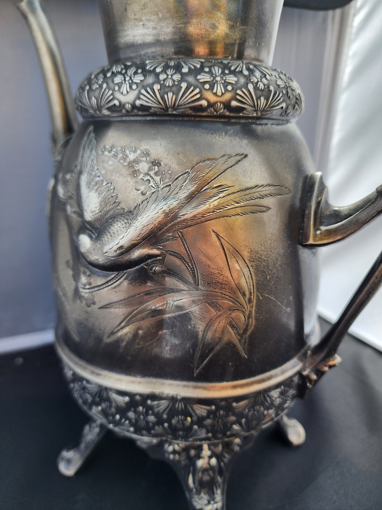 Vintage 1924 Meriden Silver Bird Pitcher